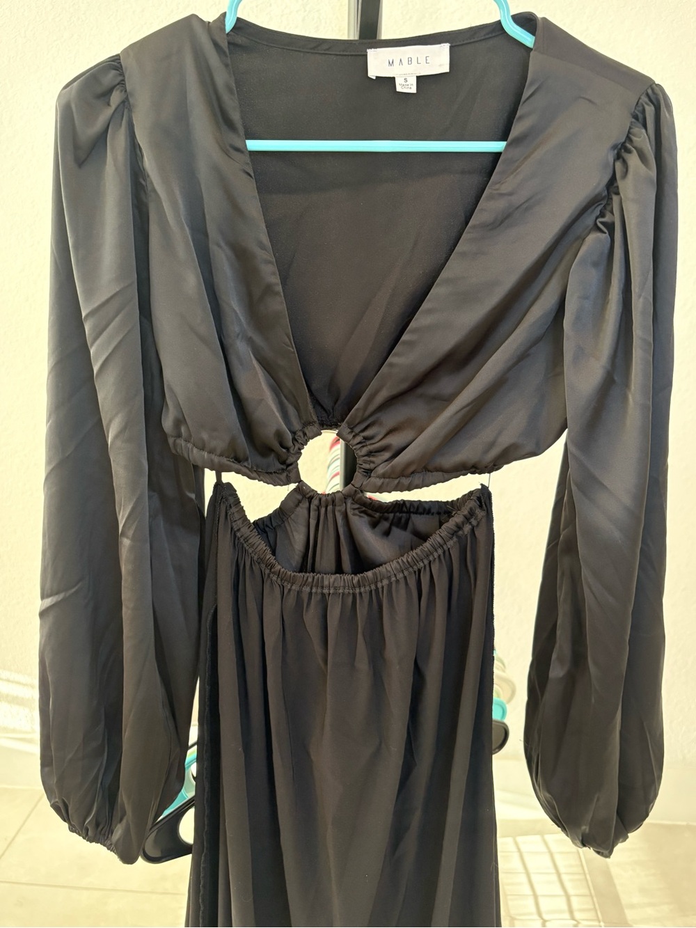 Mable Black Cutout Maxi Dress